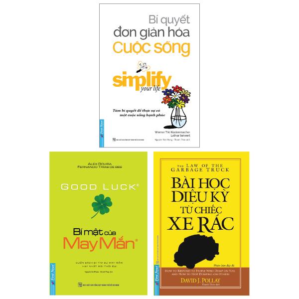 Combo Sách Bí Mật Của May Mắn + Bí Quyết Đơn Giản Hóa Cuộc Sống + Bài Học Diệu Kỳ Từ Chiếc Xe Rác