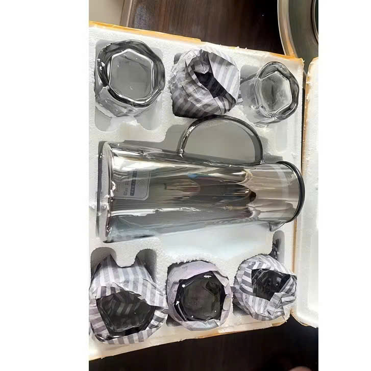 Bộ Cốc Bình Nước Thuỷ Tinh Cao Cấp Chịu Nhiệt Để Bàn Sang Trọng Cho Phòng Khách 1800ML - HÀNG CHÍNH HÃNG MINIIN