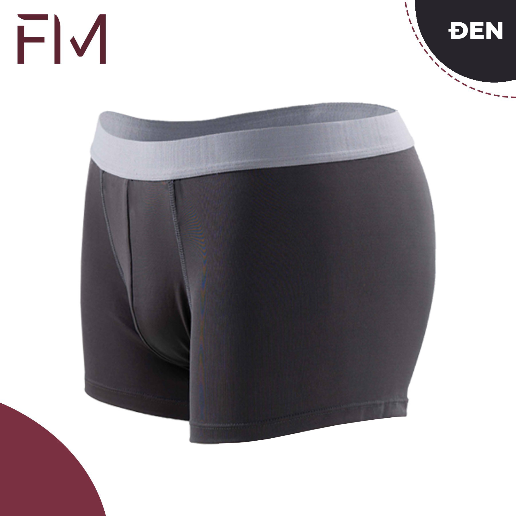 Combo 2 quần boxer nam trơn, bảng to chất thun mềm mịn thoáng mát, co giãn tốt - FORMEN SHOP - FMCB2QS017