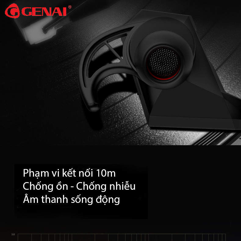 Tai Nghe Bluetooth Vòng Cổ Thể Thao Genai Sport 7 - Hàng Chính Hãng