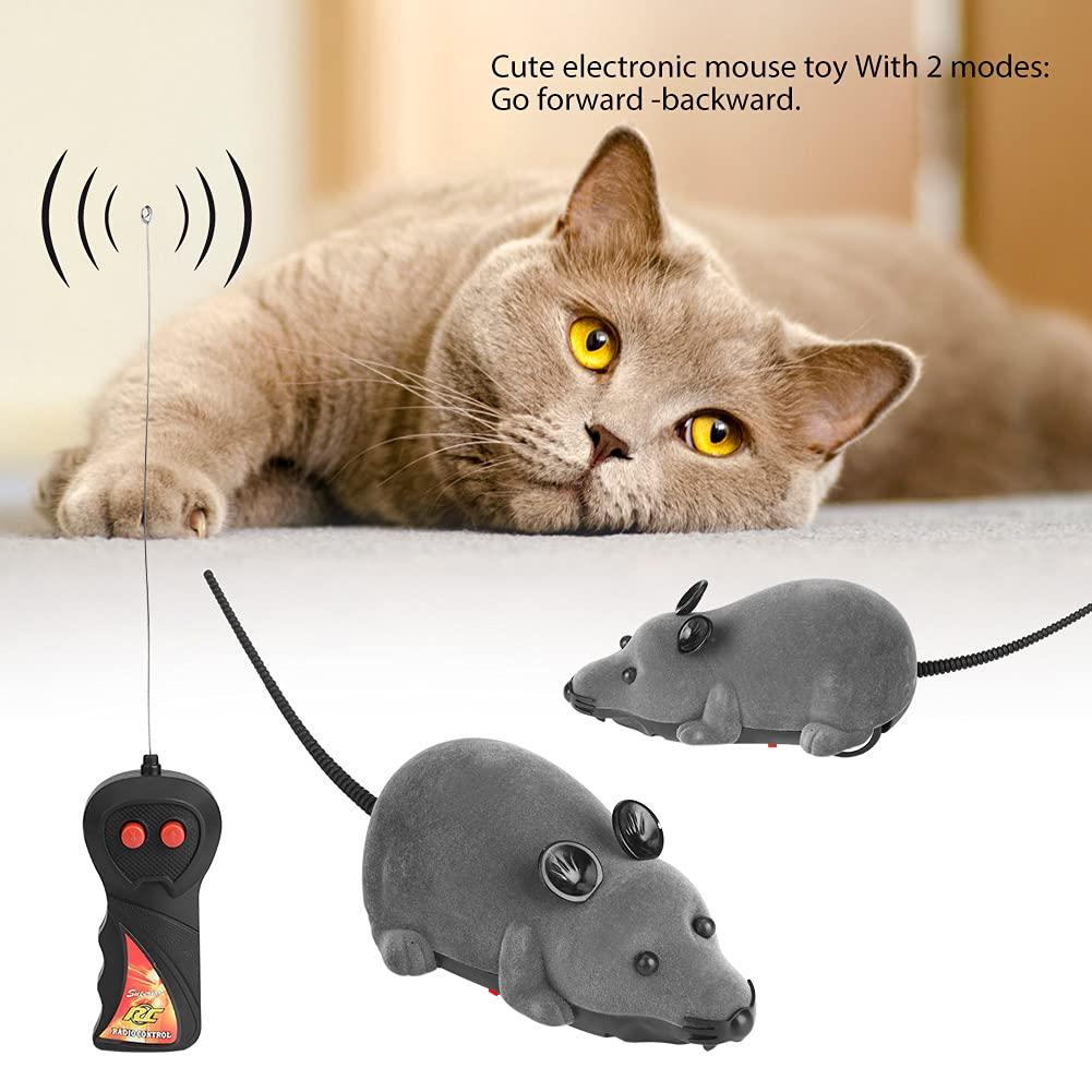 Chuột điều khiển từ xa không dây điện, chuột chuột chuột cho chuột cho mèo con quà tặng với 2 chế độ lên tới 7,5 m