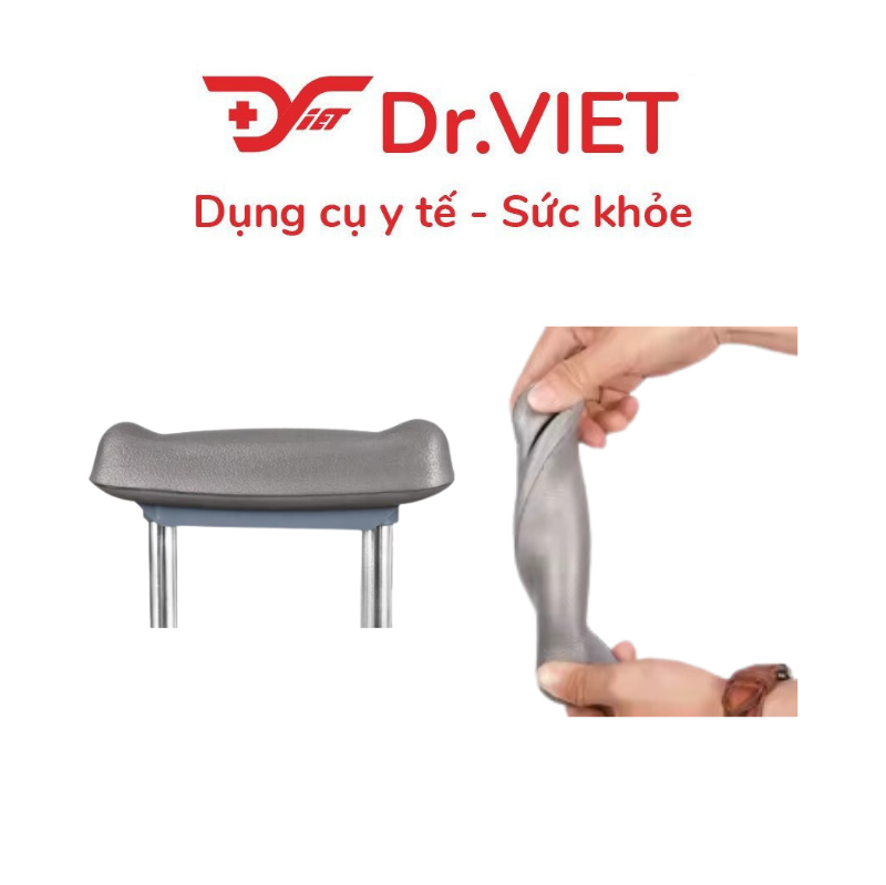 Nạng Inox Chống Nách Cao Cấp Có Tăng Giảm TaJerMy TJM-NN02