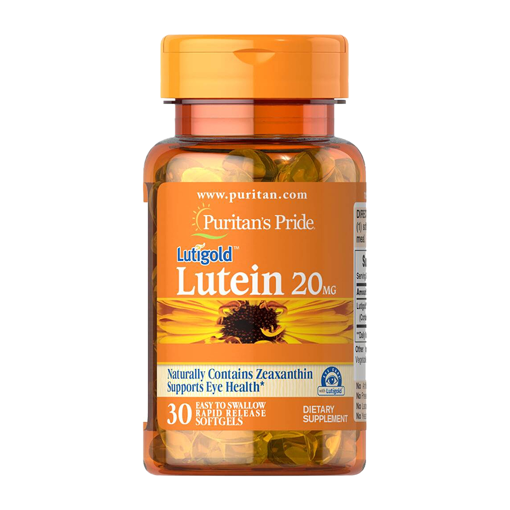 Viên Uống Bổ Mắt Tăng Cường Thị Lực Puritan's Pride Lutigold Lutein 20mg 30 viên