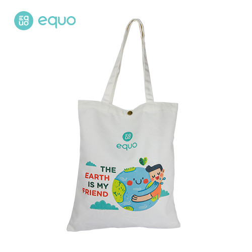 Túi vải EQUO thiết kế The Earth is my friend sử dụng được nhiều lần size 630*350