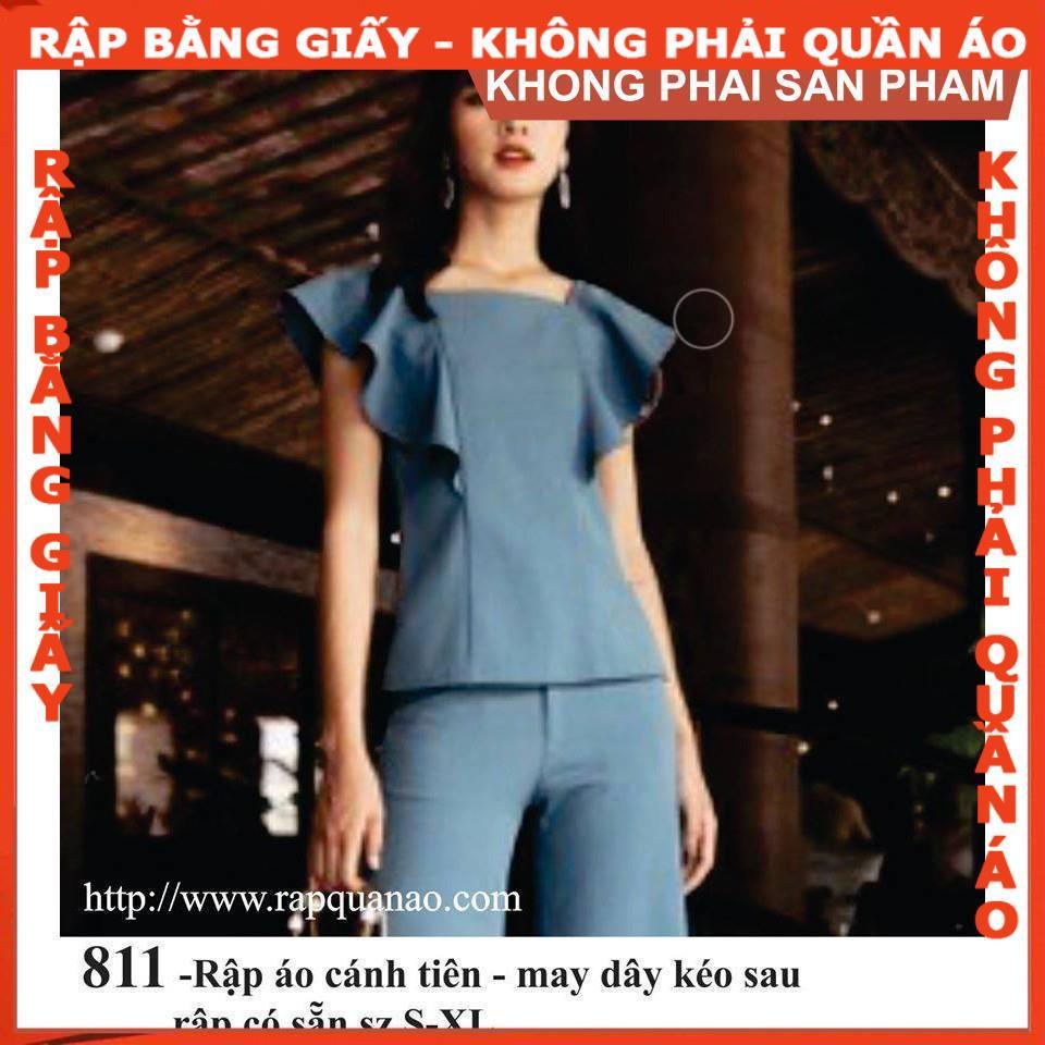 Rập giấy may áo cánh tiên mã 811 (BẢN VẼ)