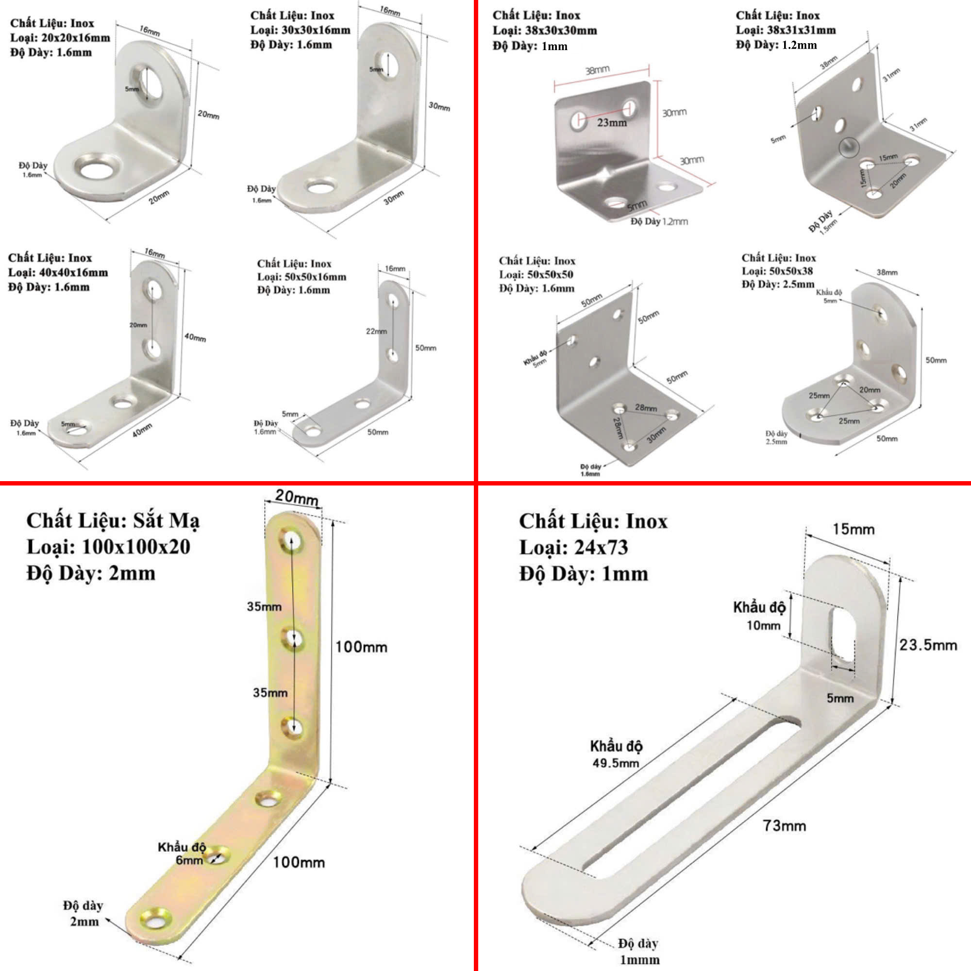 Ke Góc Vuông Các Loại KUNBE Pat Góc Vuông 90 Độ Giá Đỡ Góc Chốt Giữ Đồ Nội Thất Cửa Tủ