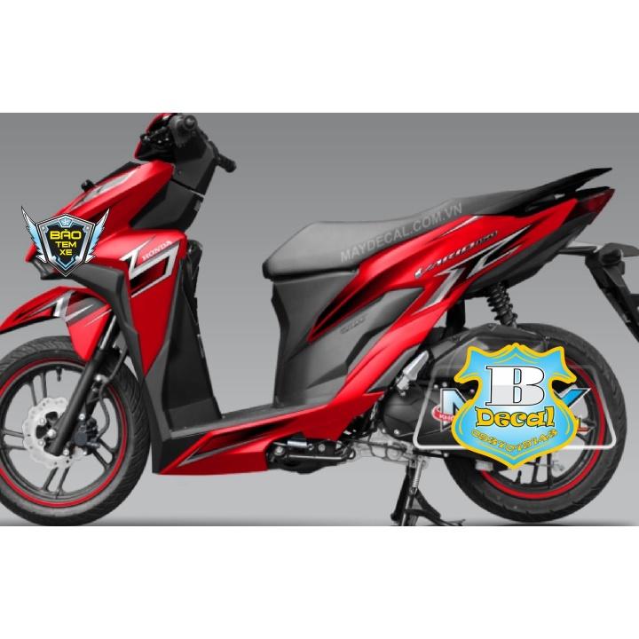 Tem rời dán xe vario 150 dán xe đỏ - Bi Decal