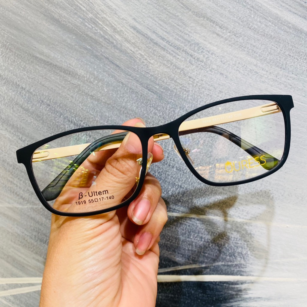 Gọng kính cận 1919 nhựa dẻo ultem thời trang nam nữ mắt kính OURESS