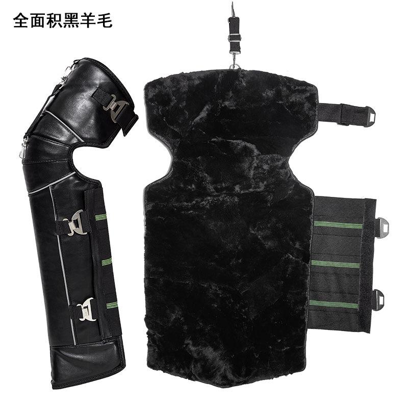 Miếng đệm đầu gối xe máy phong cách mới nhất giữ ấm vào mùa đông để đi xe đạp, bảo vệ chân xe điện chống lạnh và chống gió, thiết bị chống gió bằng len