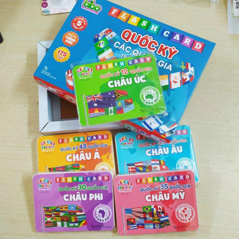 Flash Card Cờ các nước trên thế giới của 175 quốc gia