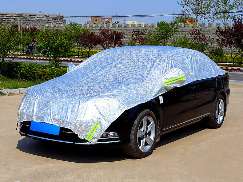 Bạt Che Nắng Xe Ô Tô Rằn Ri ( Loại Dày )