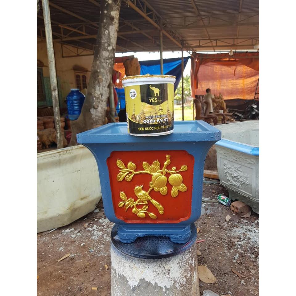 Khuôn đúc chậu cảnh vuông 35x35. khuôn có lòng trong dễ dàng sử dụng cho người mới bắt đầu