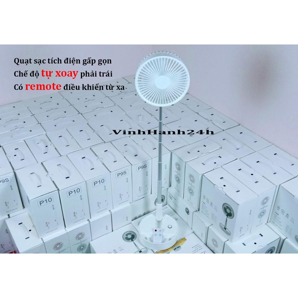 QUẠT TÍCH ĐIỆN - LOẠI 5 CÁNH – CÓ ĐIỀU KHIỂN TỪ XA – KÉO CAO - GẤP GỌN - PIN 7200MAH