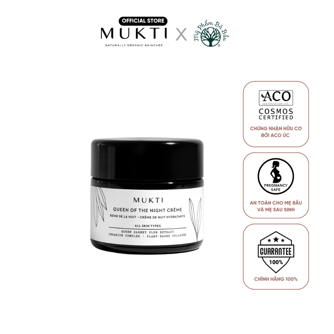 Kem Dưỡng Siêu Tái Sinh &amp; Sửa Chữa Tế Bào Ban Đêm Mukti Queen Of The Night Creme 50g