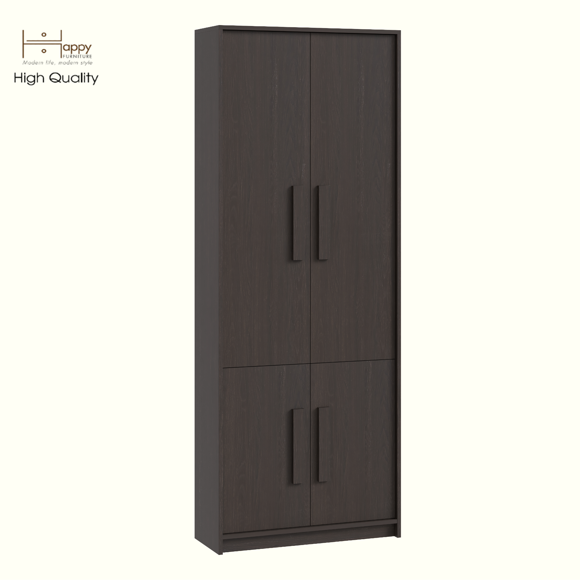 HAPPY FURNITURE , Tủ lưu trữ 4 cửa mở - RUBEL, TCM_227, 80cm x 30cm x 210cm DxRxC