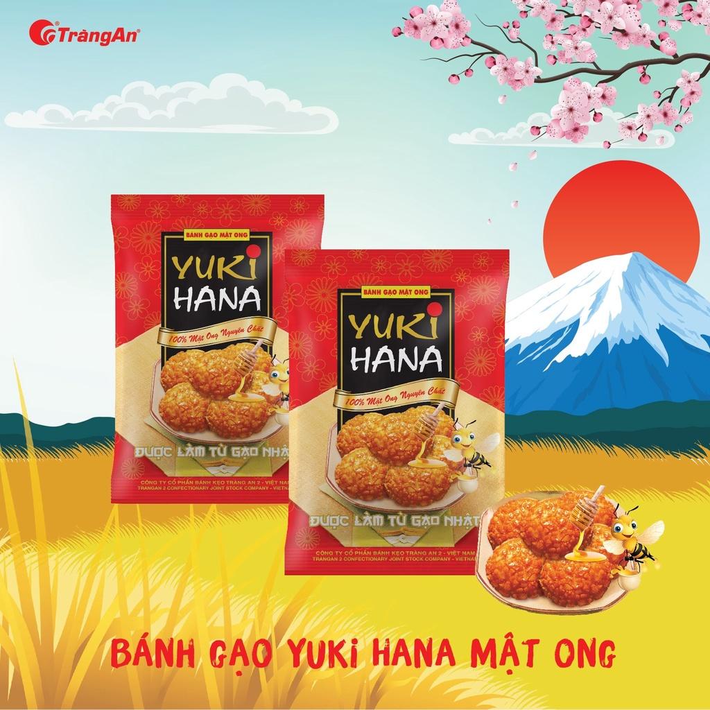Bánh gạo chiên Yukihana vị mật ong 100g, thương hiệu Tràng An, hạn sử dụng 8 tháng