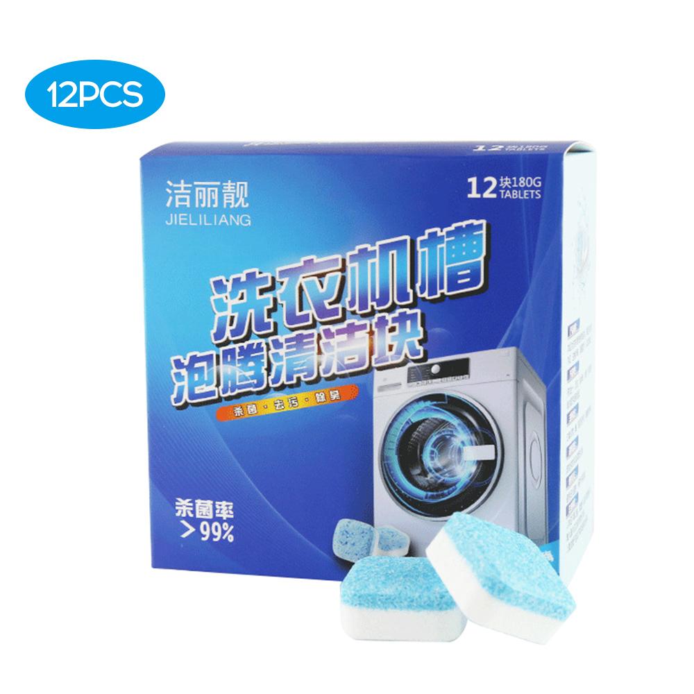 Hộp 12 viên sủi làm sạch máy giặt hiệu quả