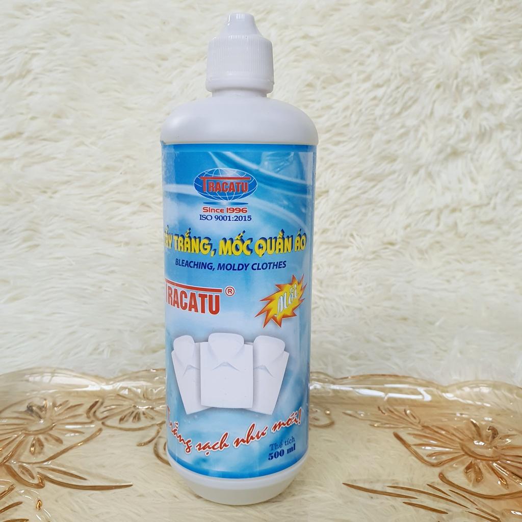 Nước Tẩy Trắng Quần Áo Mốc Ố Tracatu 500ml An Toàn Da Tay