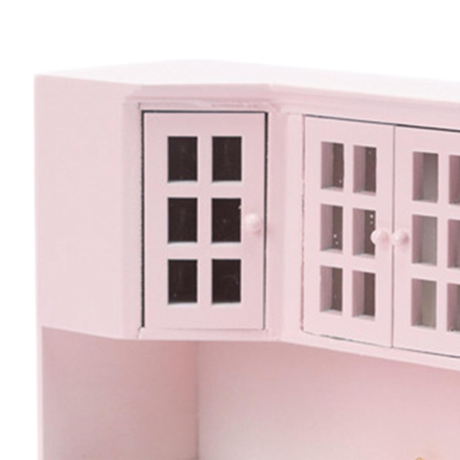 1:12 Doll House Cabinet Baby Doll Living Room Furniture Supplies Decor