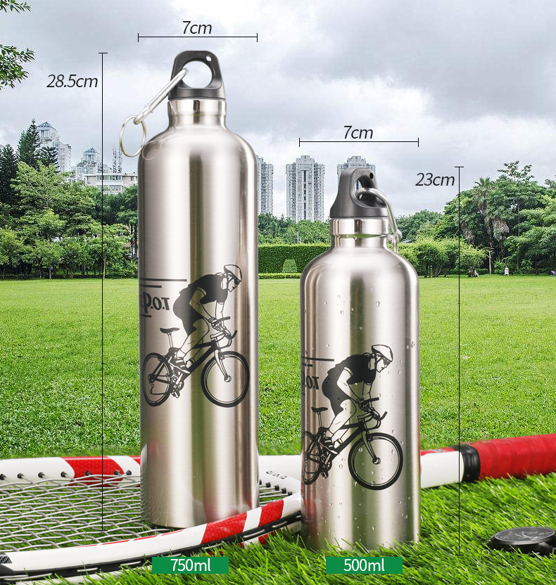 Bình nước xe đạp nhôm Sport Pot (Xanh, Đỏ, Trắng, Đen)