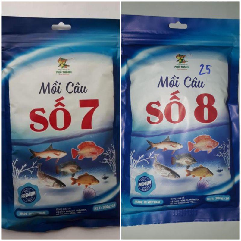 2 Gói Mồi Số 7,Số 8 Hãng Mồi Câu Phú Thành,Cặp đôi kết hợp hoàn hảo