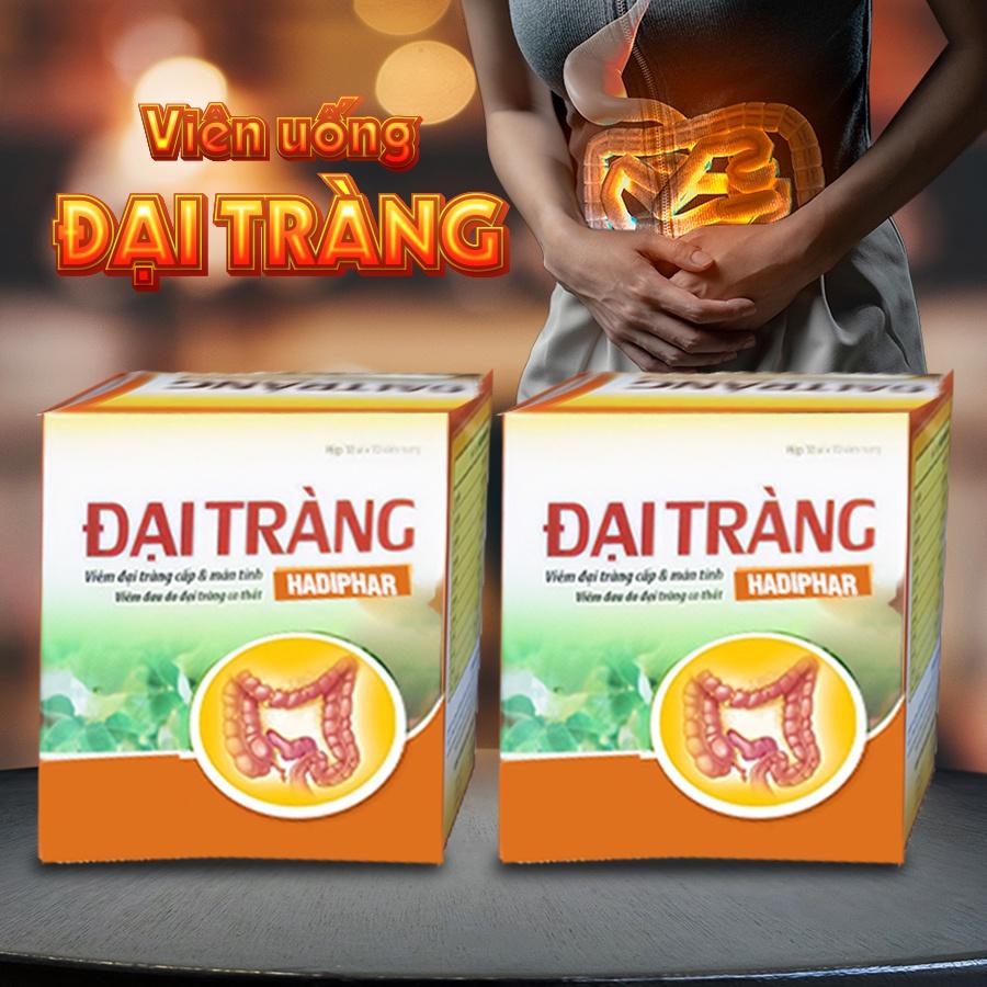 Combo 2 Hộp Viên uống Đại tràng Hadiphar hỗ trợ viêm đại tràng cấp và mãn tính Hộp 100 viên