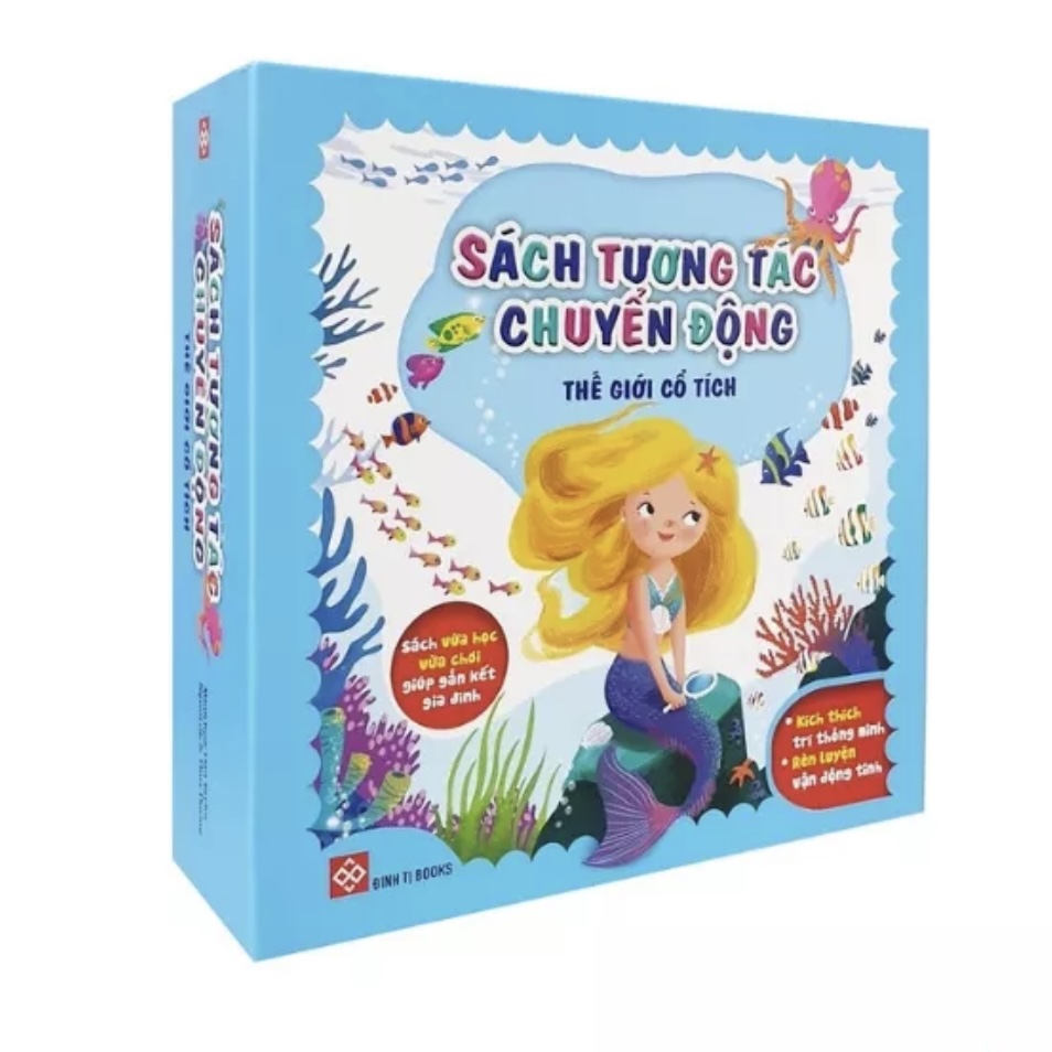 Sách Tương Tác Chuyển Động (Hộp 03 Quyển Sách) - Thế Giới Cổ Tích - Đinh Tị