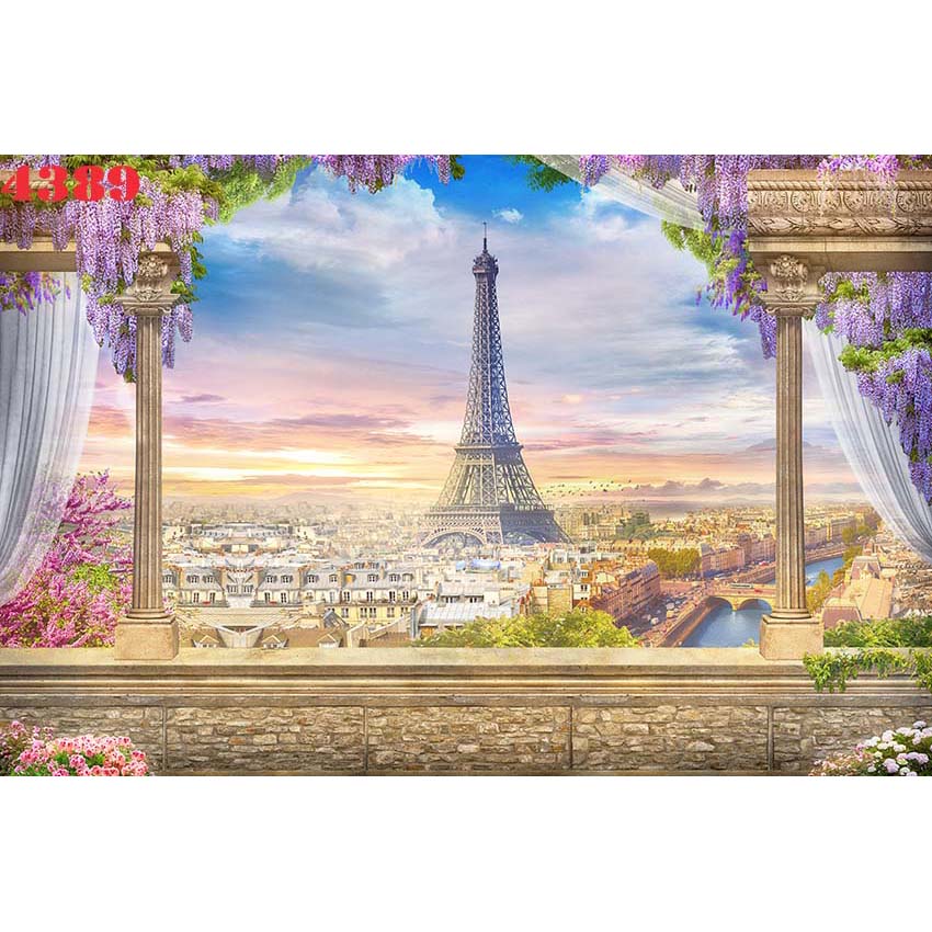 Tranh Dán Tường 3D Thành Phố - Có Sẵn Keo - TTP019