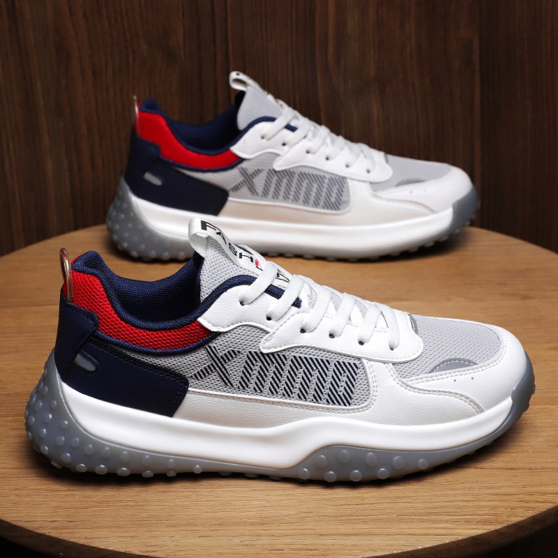 Giày Thể Thao Nam GEMI - Giày Sneaker Màu Trắng - Đen - Xám Trẻ Trung Năng Động - G5486