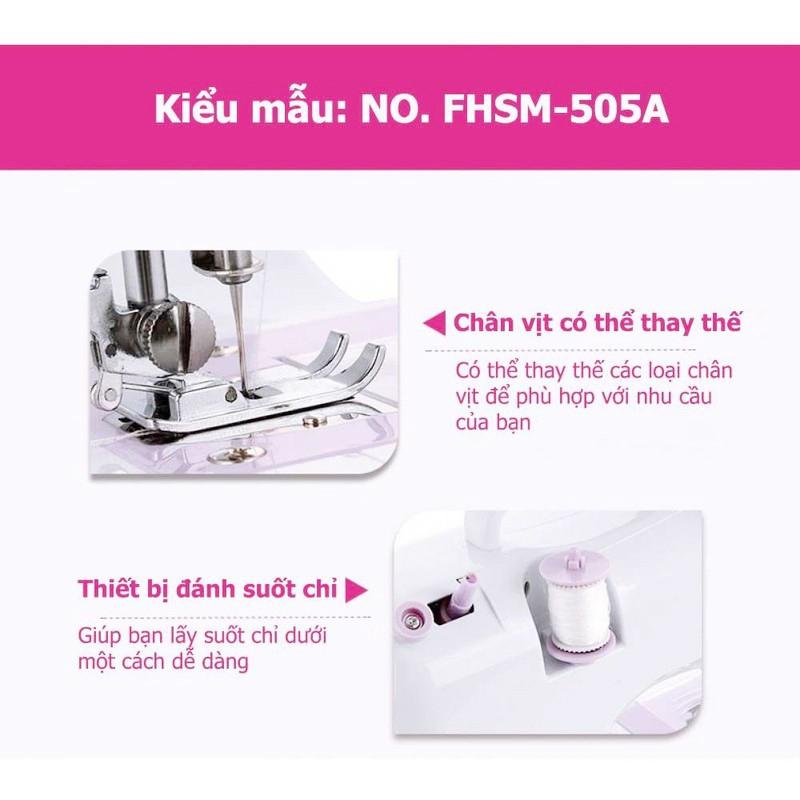 Máy Khâu Mini Gia Đình 12 Đường May, Có Vắt Sổ Kèm Chân Vịt FAMAHA