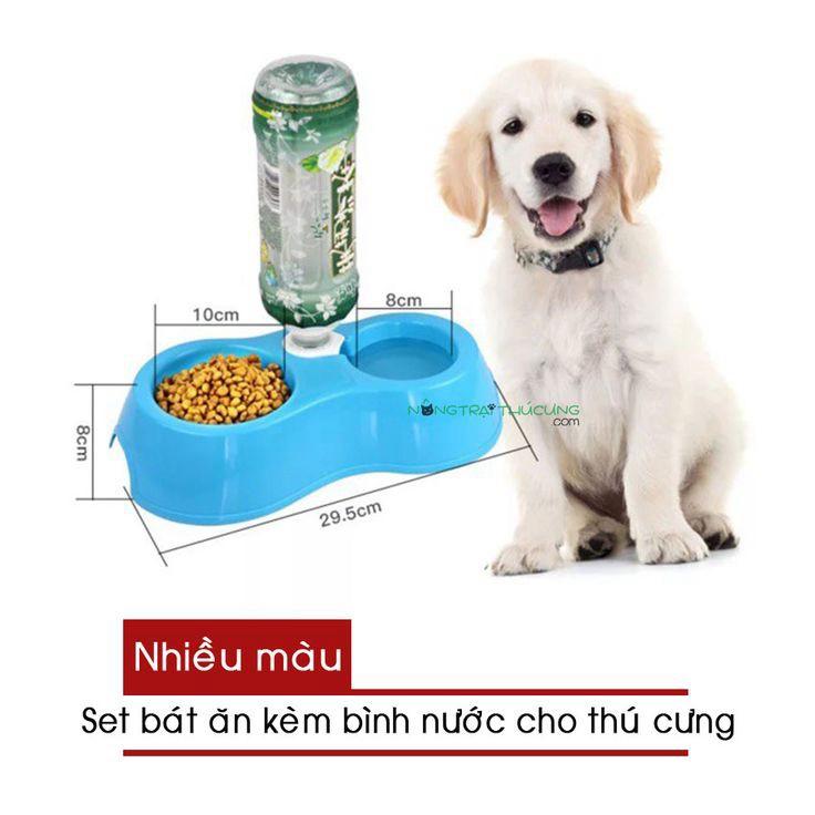 Bát Ăn Cấp Nước Tự Động Cho Thú Cưng Chó Mèo - Phụ Kiện Cho Thú Cưng