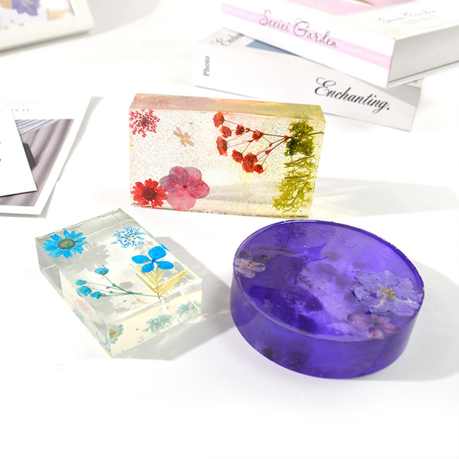 8 Pack Soap Silicone Molds Resin Casting Molds Handmade Craft Mould for Soap Making Candle Making, UV Resin, Epoxy Resin Jewelry Making