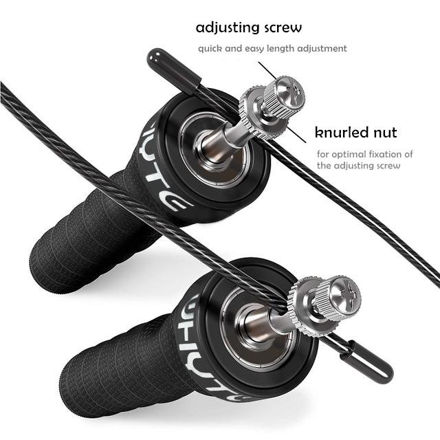 2.5/3.4Mm Thể Dục Tốc Độ Dây Nhảy Crossfit Bỏ Qua Sợi Dây Có Trọng Số Nhảy Bỏ Sưu Tập Luyện Với Vòng Bi Chống trơn Trượt Tay Cầm