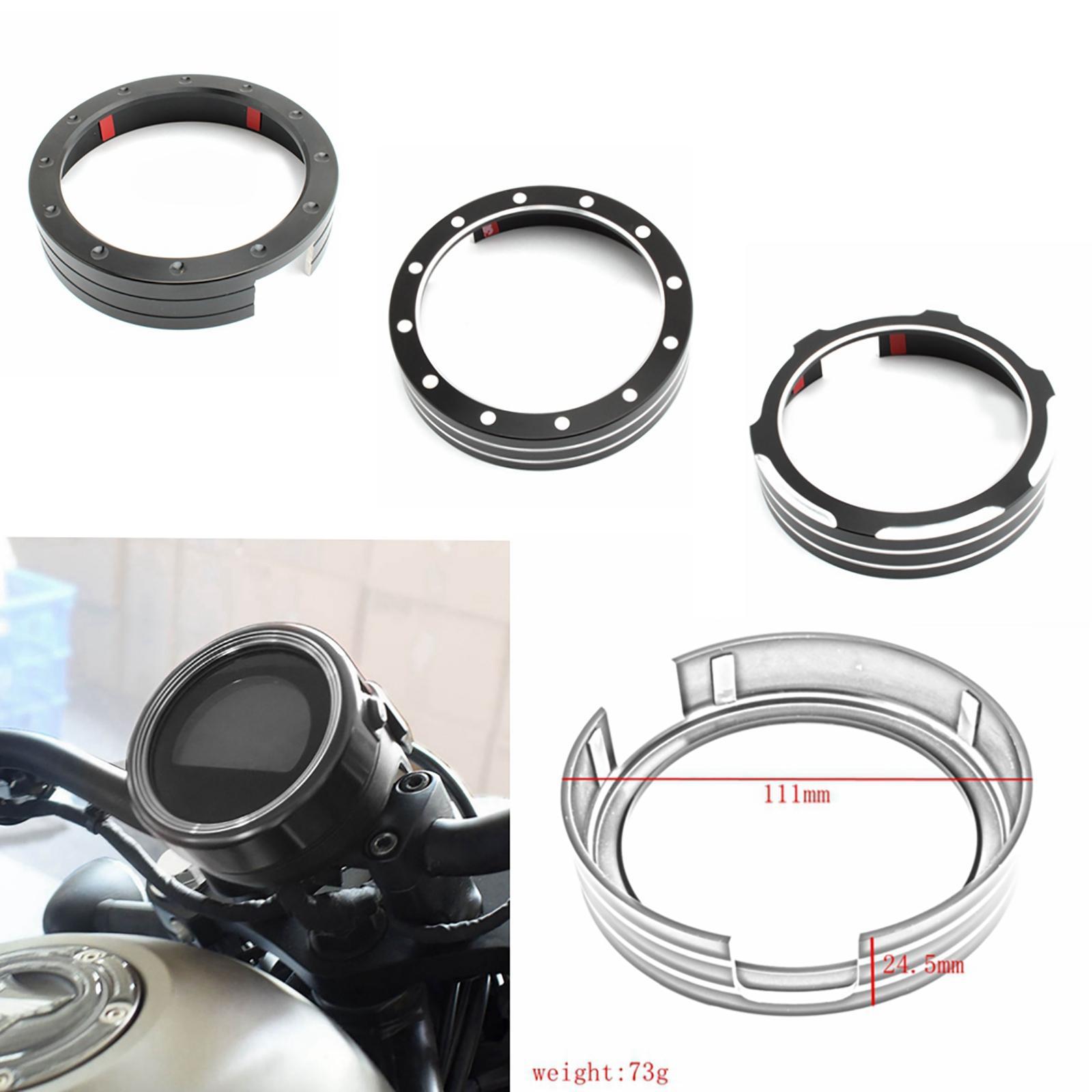 Motorcycle Speedometer Gauge Ring Aluminum Alloy Trim Cover Fit for Honda