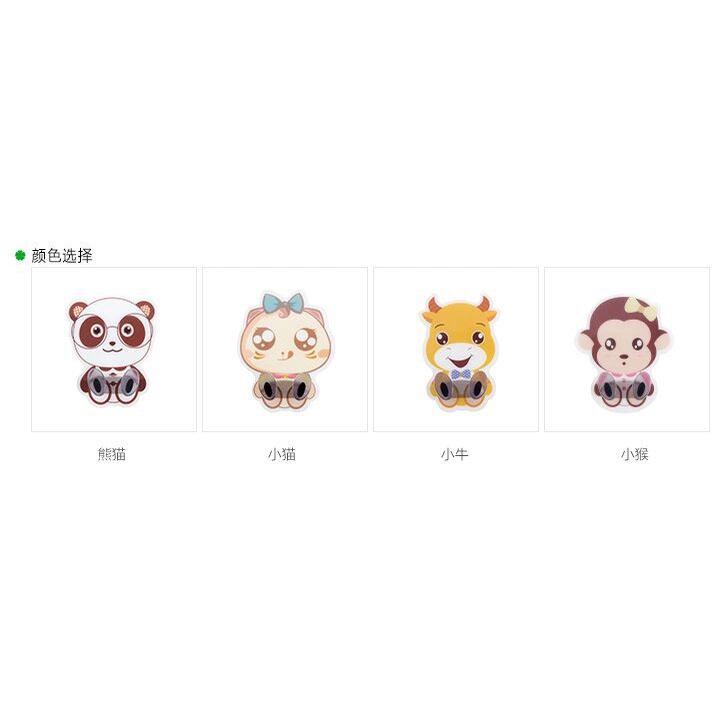 PVN44175 Móc treo phích cắm điện dán tường hình động vật ngộ nghĩnh