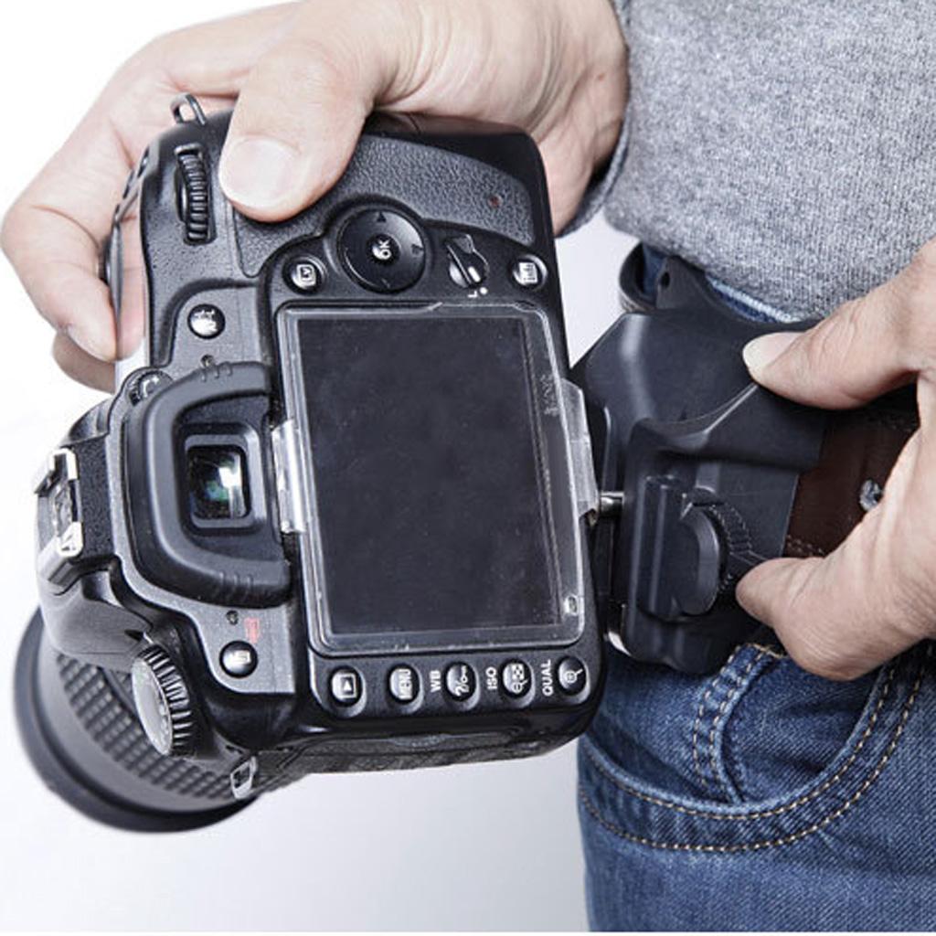 Camera Waist Buckle Metal Holster Quick Release Plate For Canon DSLR Camera