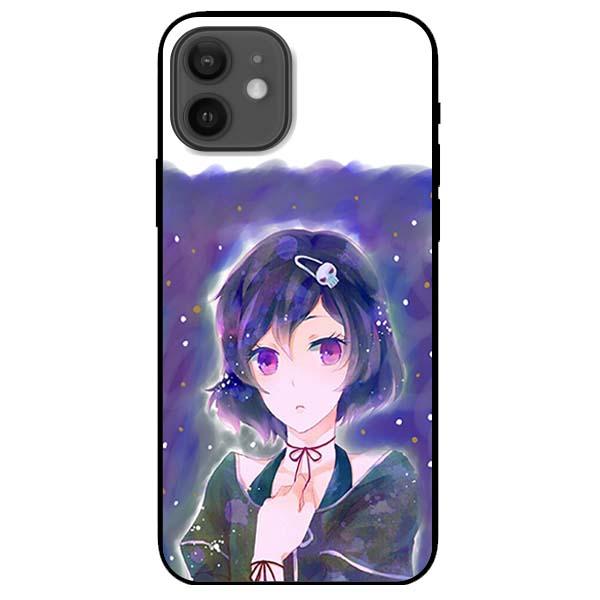 Ốp lưng dành cho iPhone 12 Mini - iPhone 12 - iPhone 12 Pro - iPhone 12 Pro Max - Nàng Anime Mắt Tím