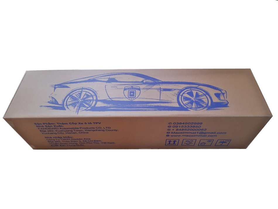 Thảm lót cốp xe ô tô BMW 7 series  nhãn hiệu Macsim hàng loại 2