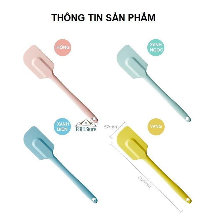 Phới vét bột silicone Lock&amp;Lock cáng dài dụng cụ lật đồ ăn chịu nhiệt chuyên dụng CKT223