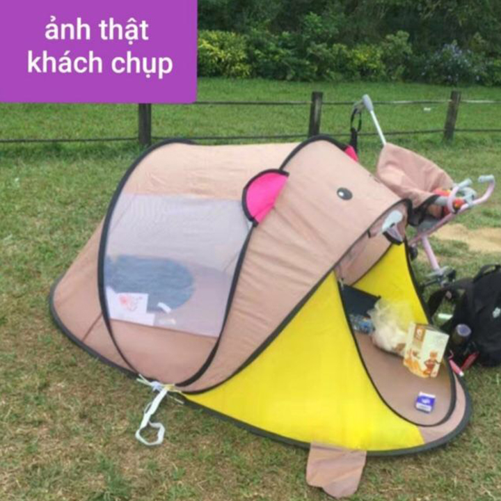 Lều Tự Bung Hình Thú Cao Câp Cho Bé Vui Chơi Trong Nhà Và Ngoài Trời