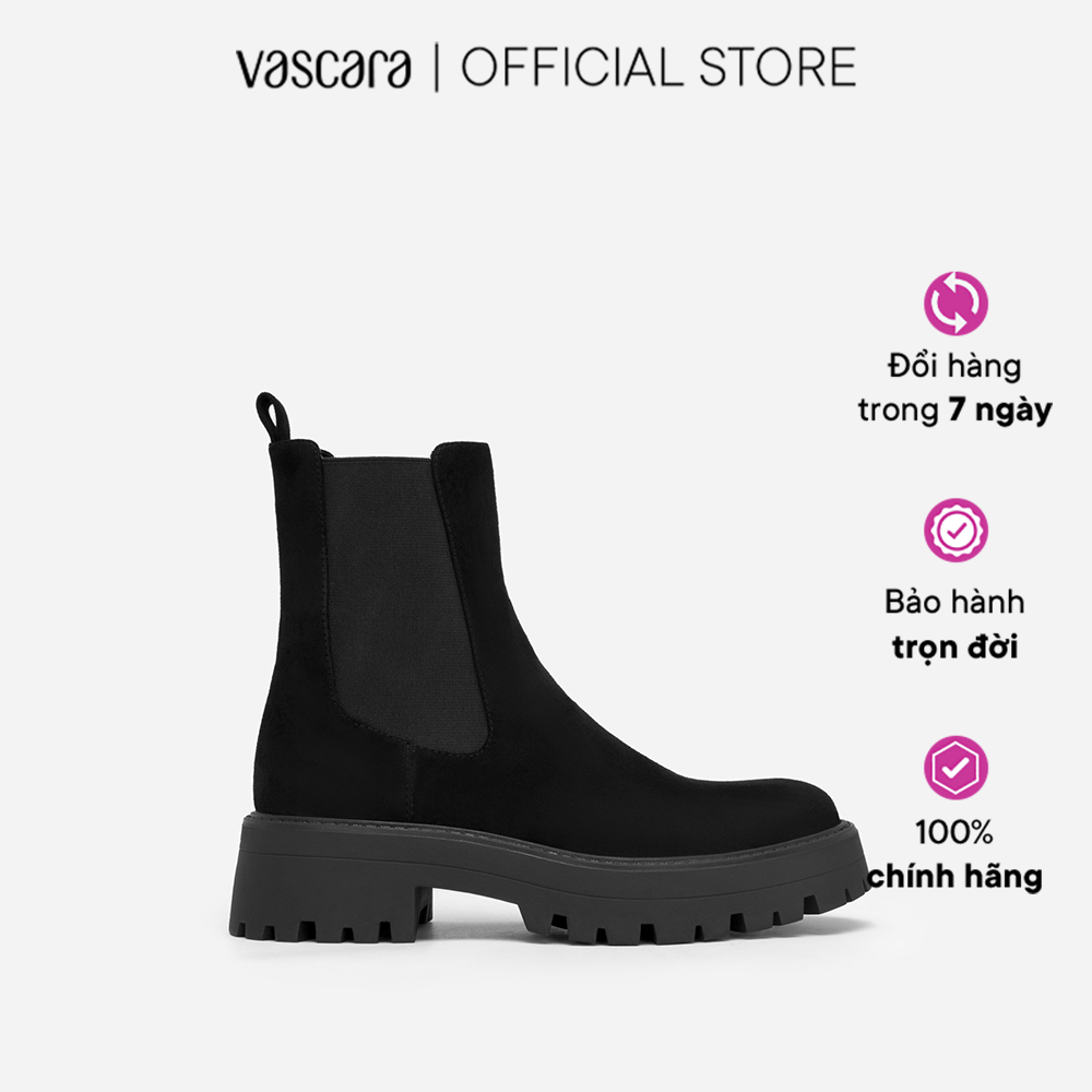 Vascara All-Day Comfort Chelsea Boot Cổ Vừa Nubuck - BOT 0920