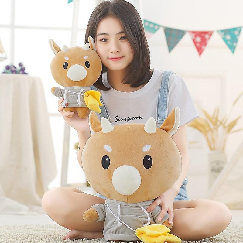 Thú Nhồi Bông Bò Chăm Chỉ Đáng Yêu (30CM---&gt;100CM