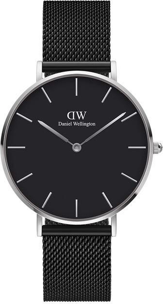 Đồng hồ DANIEL WELLINGTON PETITE ASHFIELD SILVER BLACK 36MM DW00100308