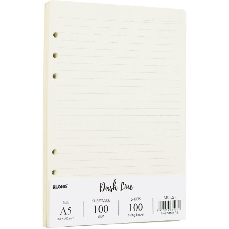 Ruột sổ còng Dash Line KLONG A5 100/76 - 100 tờ ; MS: 521