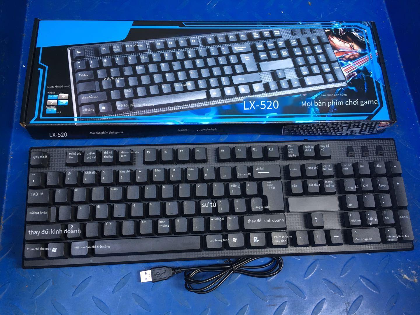 Phong cách mới nhất LX5-20 Tiếng Ả Rập Pháp Nga Tây Ban Nha có thể in LOGO máy tính để bàn máy tính xách tay bàn phím kinh doanh