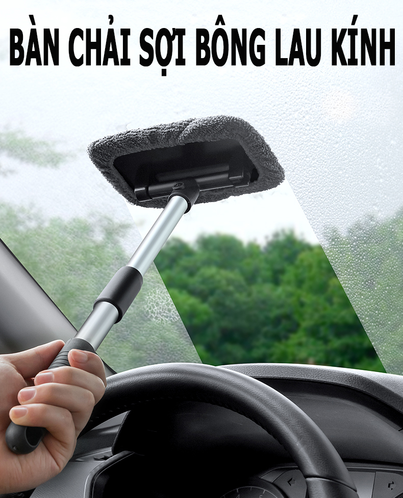 Bàn Chải Vệ Sinh Gương Kính Ô Tô; Lau Kính Chắn Gió; Cây Chổi Làm Sạch Lau Bụi Nội Thất Xe Oto