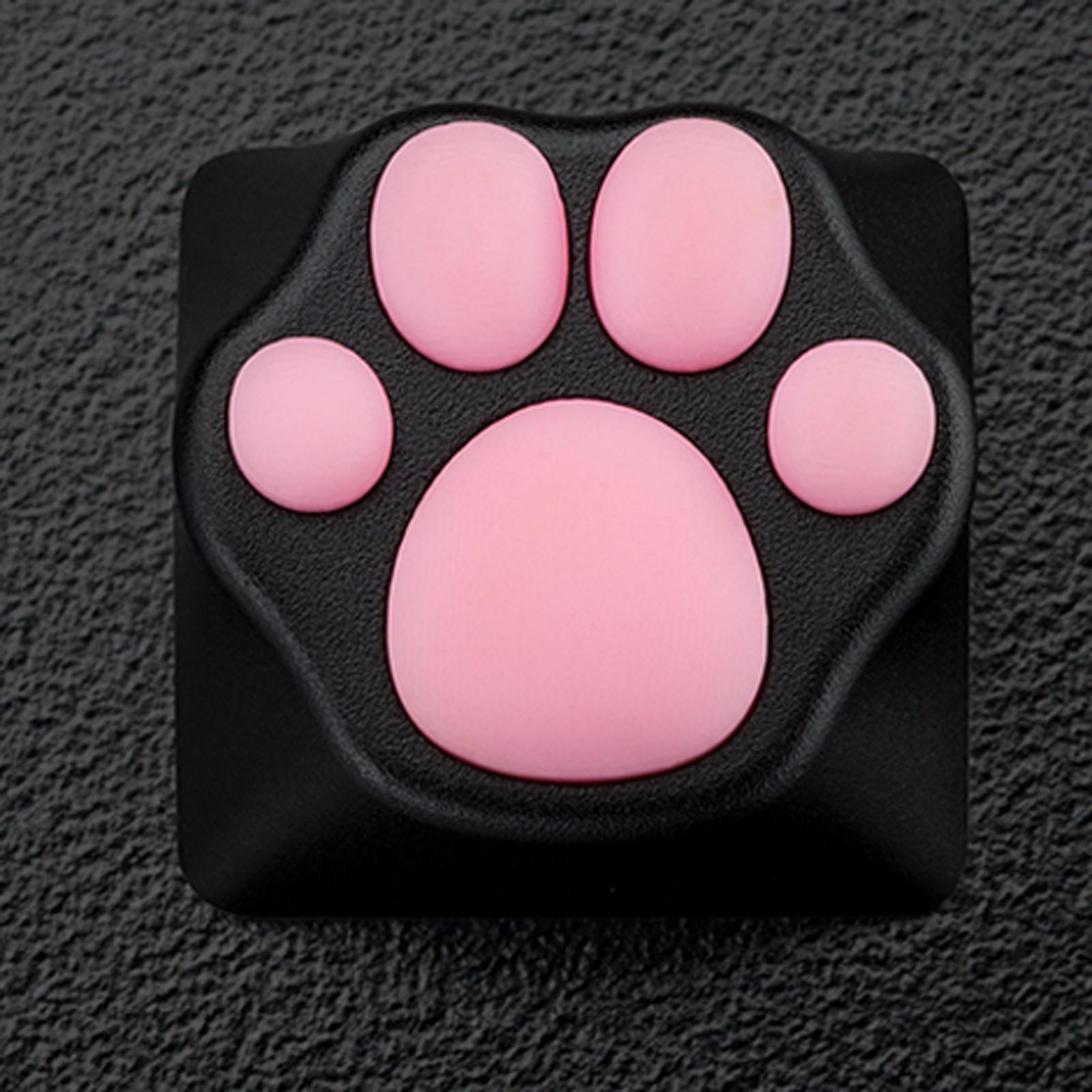 2pcs Customized ABS Silicone Kitty Paw Cat Paws Pad Keyboard Key Caps