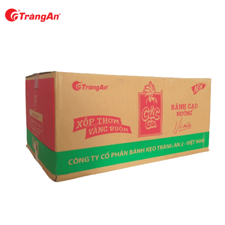 Thùng 20 Gói Bánh Gạo Cúc Cu Vị Mặn, Gói 130g