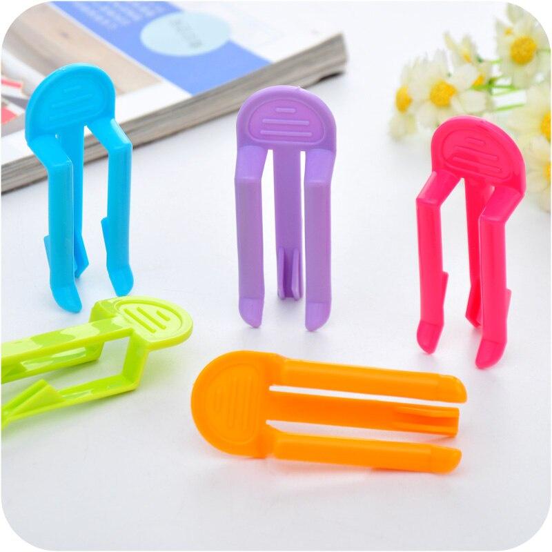 5 pcs/set Creative Candy Color Trash Cans Side Clip Garbage Bags Fixed Clip