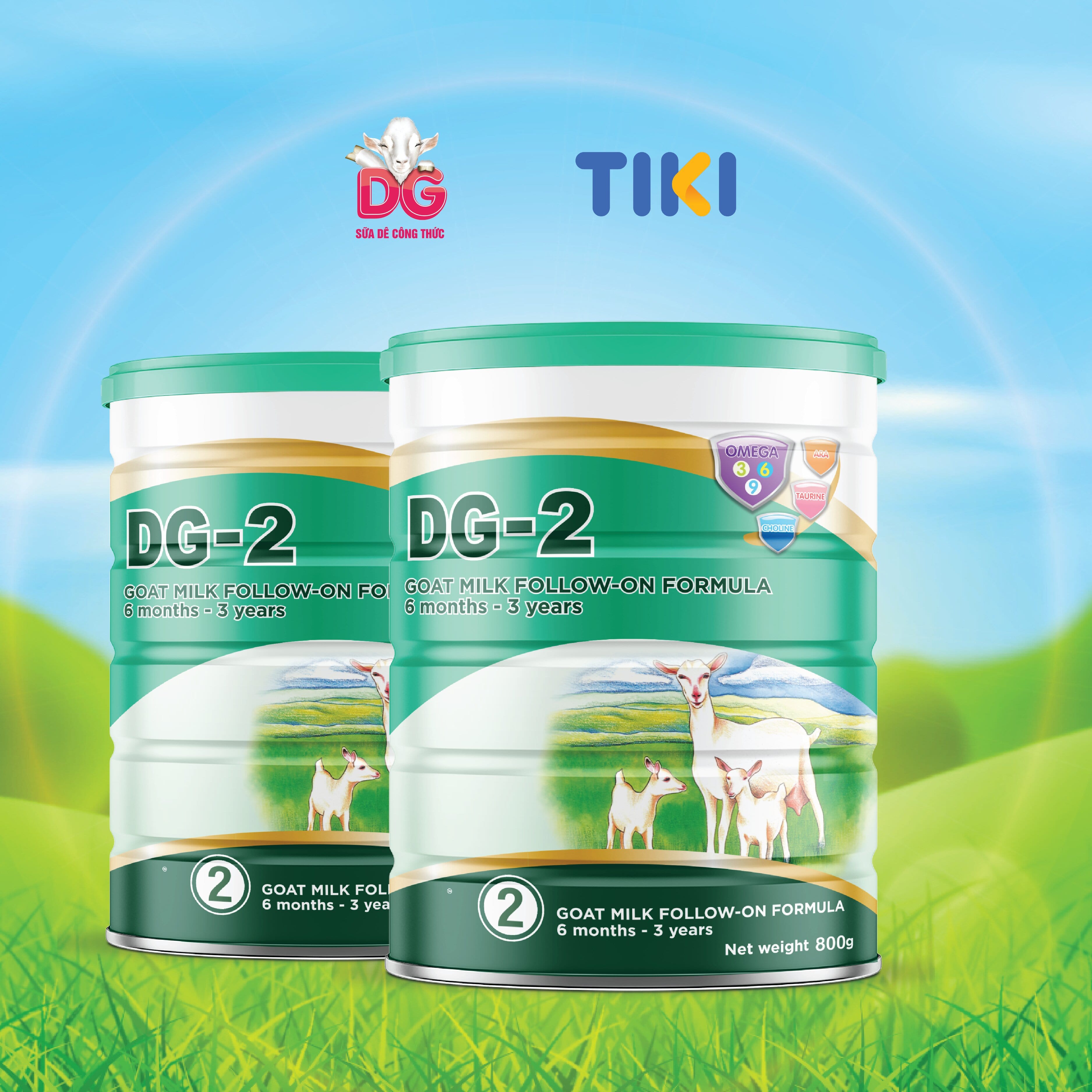 CB 02 lon sữa Dê DG-2 800gr [ko quà tặng]